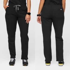 Figs Yola skinny Scrub Pants- Black